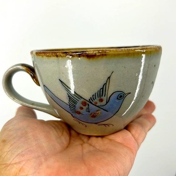 Ken Edwards El Palomar Pottery
Coffee Tea Cup Mug Tonala Mexico Blue Bird Floral - Picture 3 of 13
